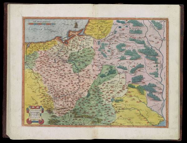 Poloniae finitimarumque locorum descriptio. Auctore Wenceslao Godreccio Polono. || Map of Poland and the boundaries of the place.