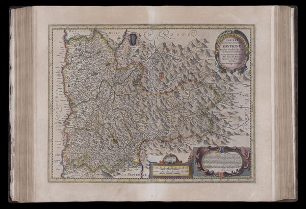 Carte et description generale le Dauphiné avec les confins des pais et provinces voisines.