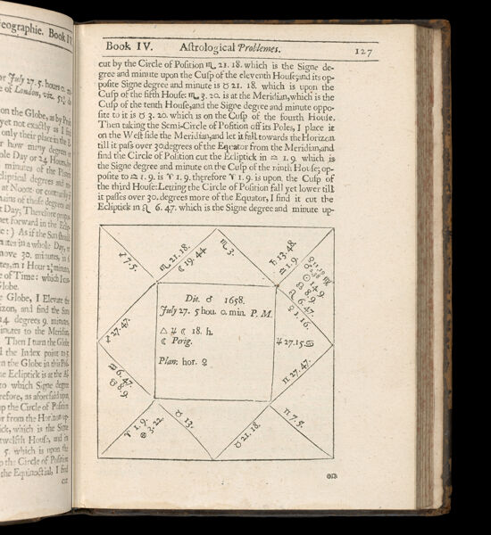 [A copy of the diagram from 1775.0140, this time untitled and filled with numbers and astrological symbols.]