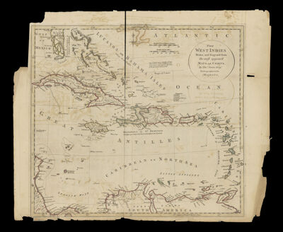 The West Indies Drawn and Engrav'd from the most approv'd Maps and Charts by Thos. Kitchin, Geogr. Hydrographer to his Majesty.