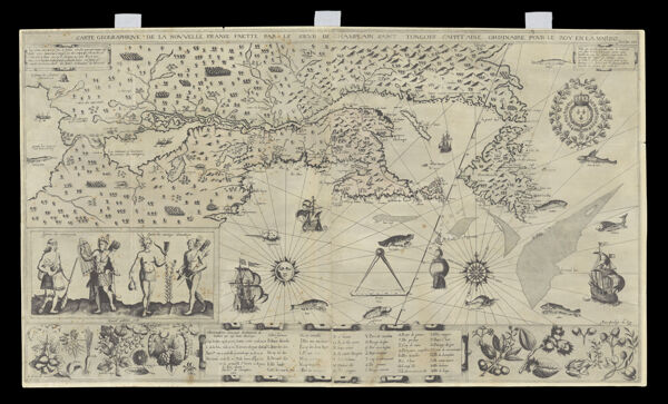 Carte Geographique de La Nouvelle Franse Faictte par le Sievr de Champlain Saint Tongois Captaine Ordinaire pour le Roy en la Marine, faict len 1612