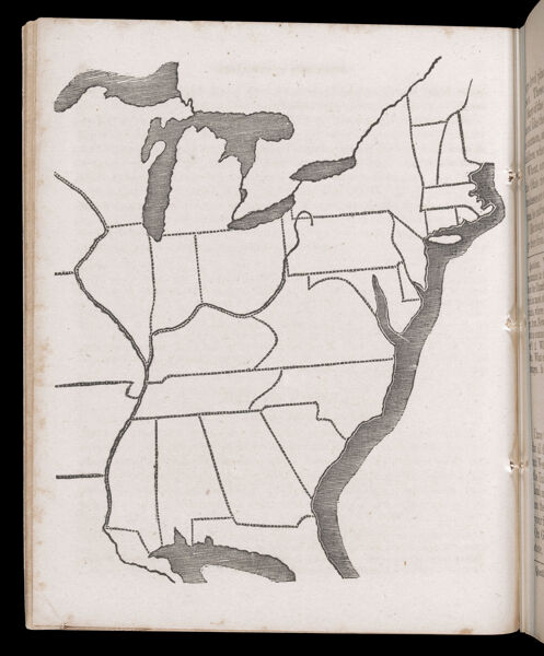 [Blank map of eastern U.S.]