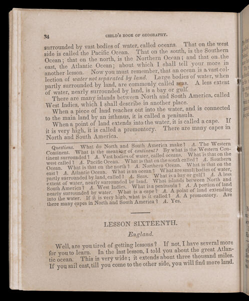 Lesson Sixteenth. England.