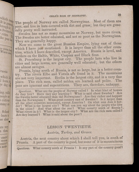 Lesson Twentieth. Austria, Turkey, and Greece.