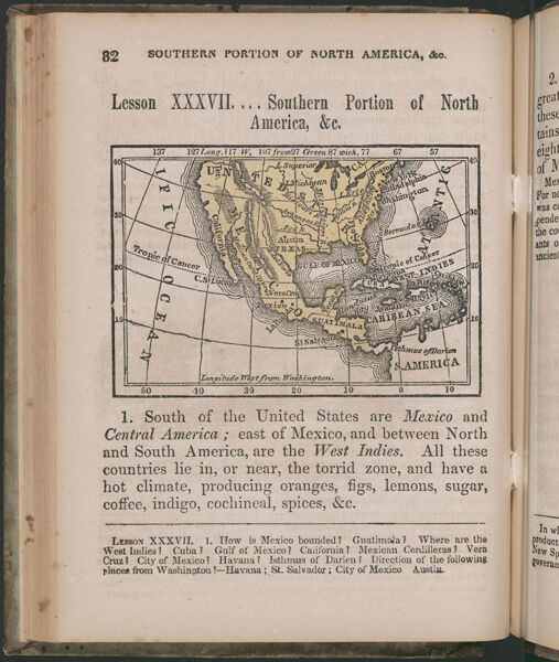 Lesson XXXVII... Southern portion of North America, &c.