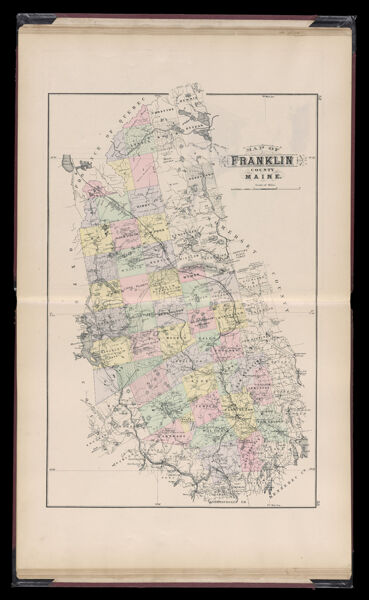 Map of Franklin County Maine
