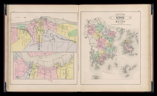 City of Hallowell / Map of Knox County Maine