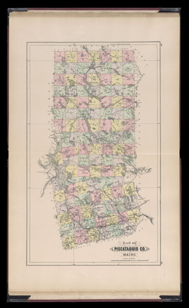 Map of Piscataquis Co. Maine