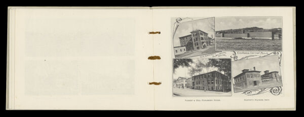 W.H. Gannett Publishing House, Edwards Cotton Mills, Vickery and Hill Publishing House, Harvey's Machine Shop.