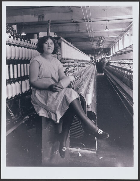 Female mill worker at Bates Mill