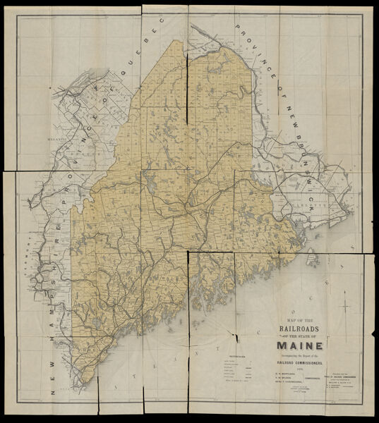 Map of the Railroads of the State of Maine