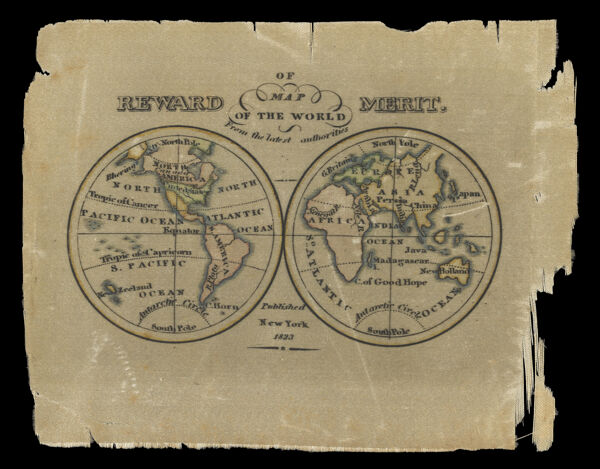 Reward of merit map of the world from the latest authorities