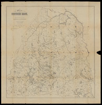 Map of Northern Maine. Specially adapted to the Uses of Lumbermen and Sportsmen Compiled and Published by Lucius L. Hubbard, Cambridge, Mass.