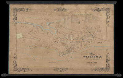 Map of Waterville. Ken'c Co. Me. 1853.