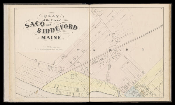 Plan of the cities of Saco and Biddeford Maine