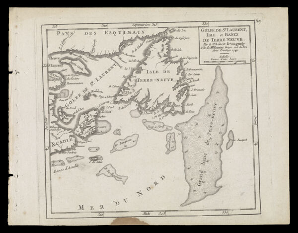 Golfe de St. Laurent, Isle et Bancs de Terre Neuve