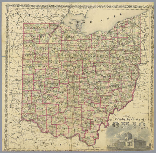 Township Map of the State of Ohio