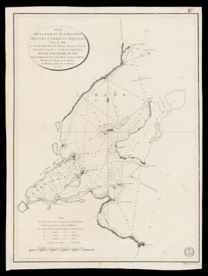 Plan de la rade et du Barachois des iles St. Pierre et Miquelon