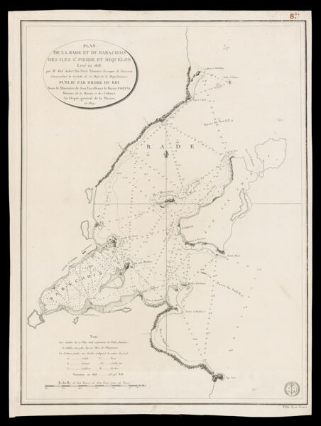 Plan de la rade et du Barachois des iles St. Pierre et Miquelon
