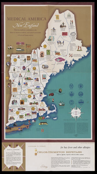 Medical America. New England : depicting significant contributions to the history of American medicine, and medical memorabilia of local and human interest