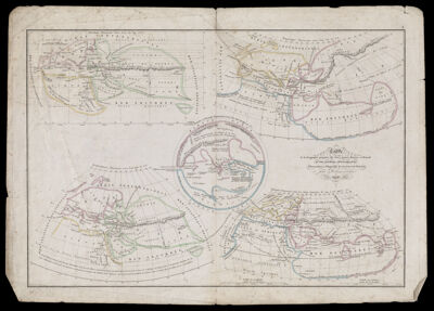 Carte de la geographie primitive des Grecs d'apres Homere et Hesiode, d'Eratosthenes, d'Hipparque, de Strabon et de Ptolemee