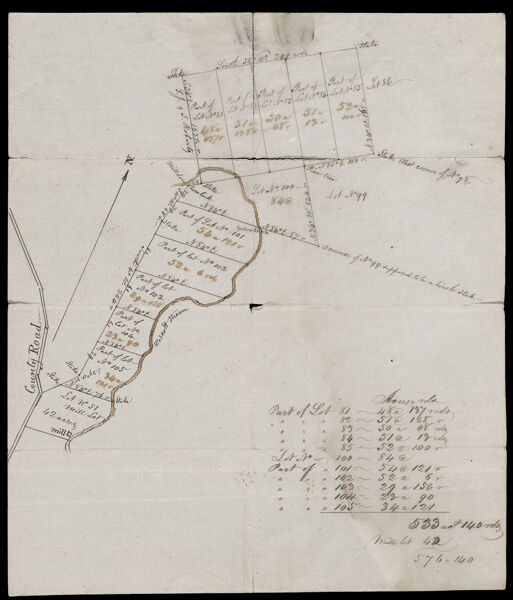 Plan of a tract of land in Waldo Plantn: T. Thorndike & S.I. Roberts