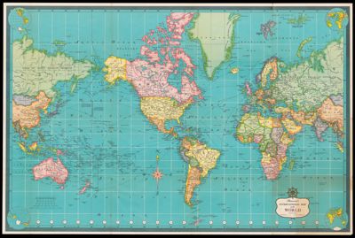 Hammond's International Map of the World on Mercator's projection
