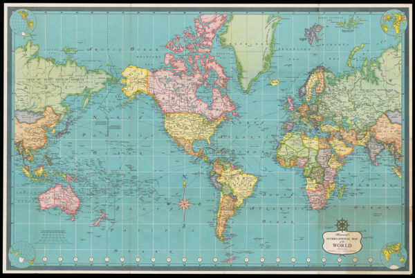 Hammond's International Map of the World on Mercator's projection