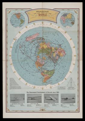 Hammond's air age map of the world : a polar projection