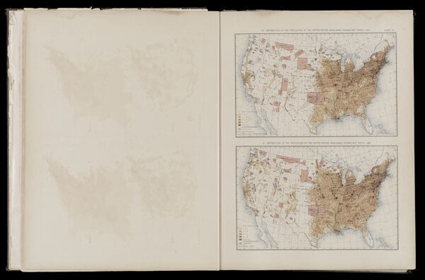 Distribution of the population of the United States (excluding Indians not taxed) 1870 / Distribution of the population of the United States (excluding Indians not taxed) 1880
