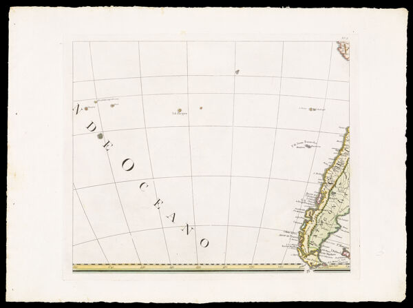 Carta Generale Dell' America con Porzione Della Polinesia o Parte Orientale dell' Oceanica secondo le nuove scoperte ed obervazioni