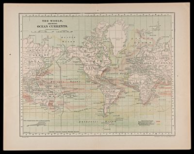 The World, showing Ocean Currents