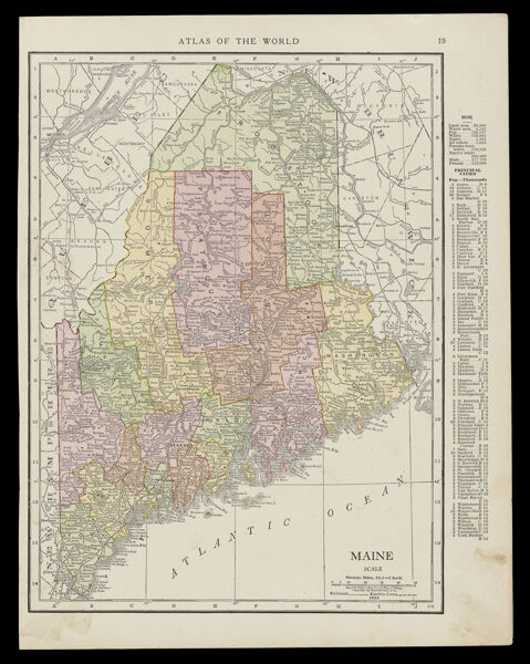 Rand McNally's New 11 x 14 Map of Maine