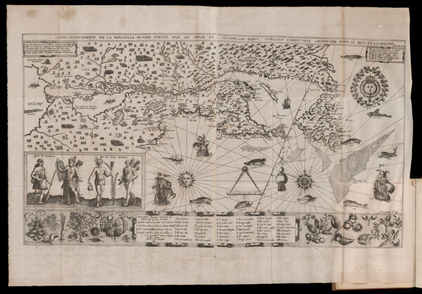 Carte Geographique de la Nouvelle Franse Faictte par le Sieur de Champlain Saint Tongois Cappitaine ordinaire pour le Roy en la Marine
