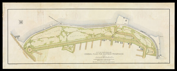 City of Portland Me. General Plan for Eastern Promenade