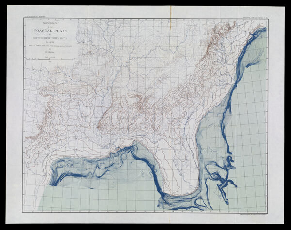 Physiography of the Coastal Plain of Southeastern United States during the Post-Lafayette and Pre-Columbia Period