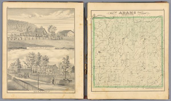 Forsyth - Carter - Map of Adams Township