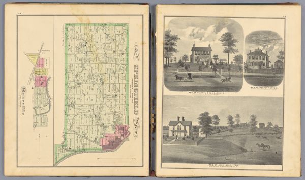 Map of Springfield Township - Roseville, Clay Township - Baumgardner - Porter - Sniff