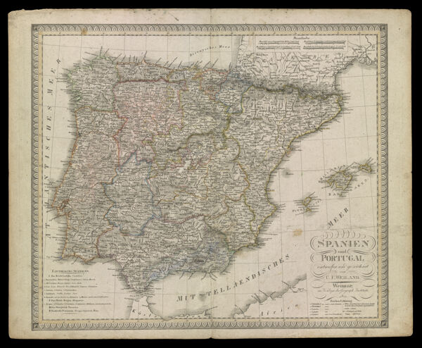 Spanien und Portugal entworfen und gezeichnet von C.F. Weiland