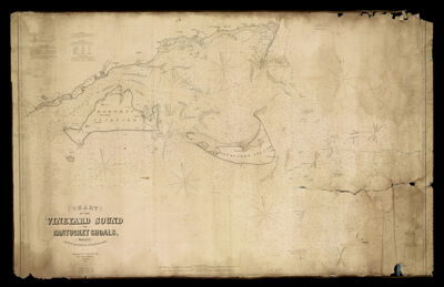 Chart of the Vineyard Sound and Nantucket Shoals surveyed by George Eldridge, hydrographer.