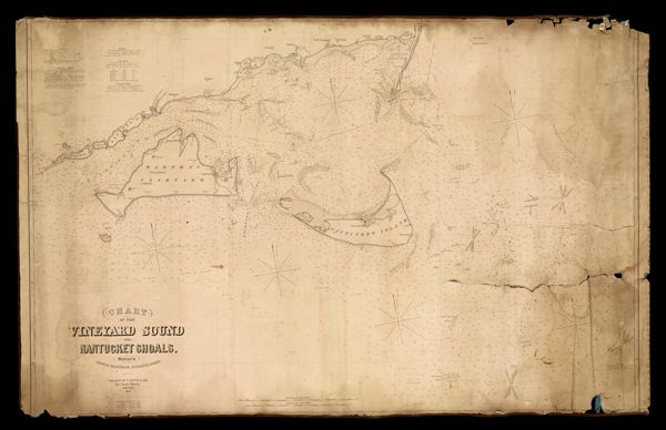 Chart of the Vineyard Sound and Nantucket Shoals surveyed by George Eldridge, hydrographer.