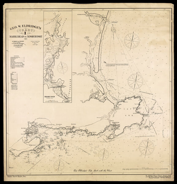 Geo. W. Eldridge's Chart I : Marblehead to Newburyport. 1911