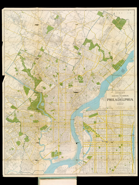 Hagstrom's Street and House Number Map of Philadelphia