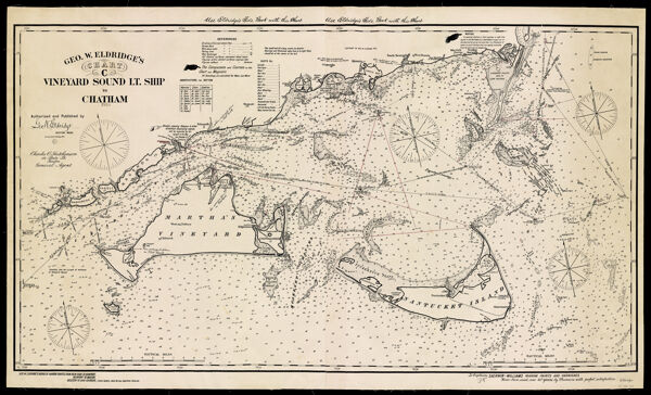 Geo. W. Eldridge's Chart C : Vineyard South Lt. Ship to Chatham.
