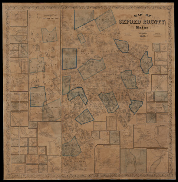 Map of Oxford County from surveys under the direction of H. F. Walling