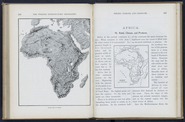The Werner Introductory Geography / Africa, Relief, Climate, and Products