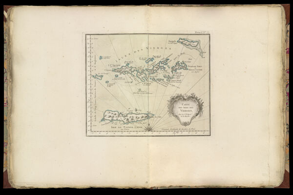 Carte des Isle des Vierges Par le Sr. B. Ingenr. de la Marine