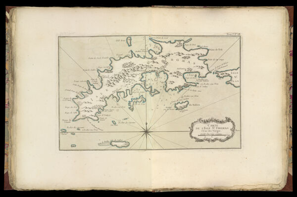 Carte de l'Isle St. Thomas l'Une des Vierges