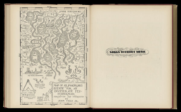 Map of an Imaginary Estate for an Inveterate Fly Fisherman Conceived and Engrossed by John Held Jr; Songs Without Music