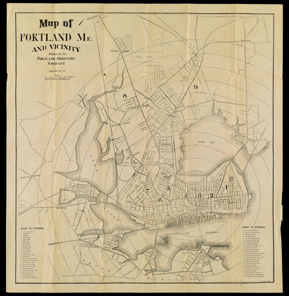 Map of Portland, Me. and Vicinity